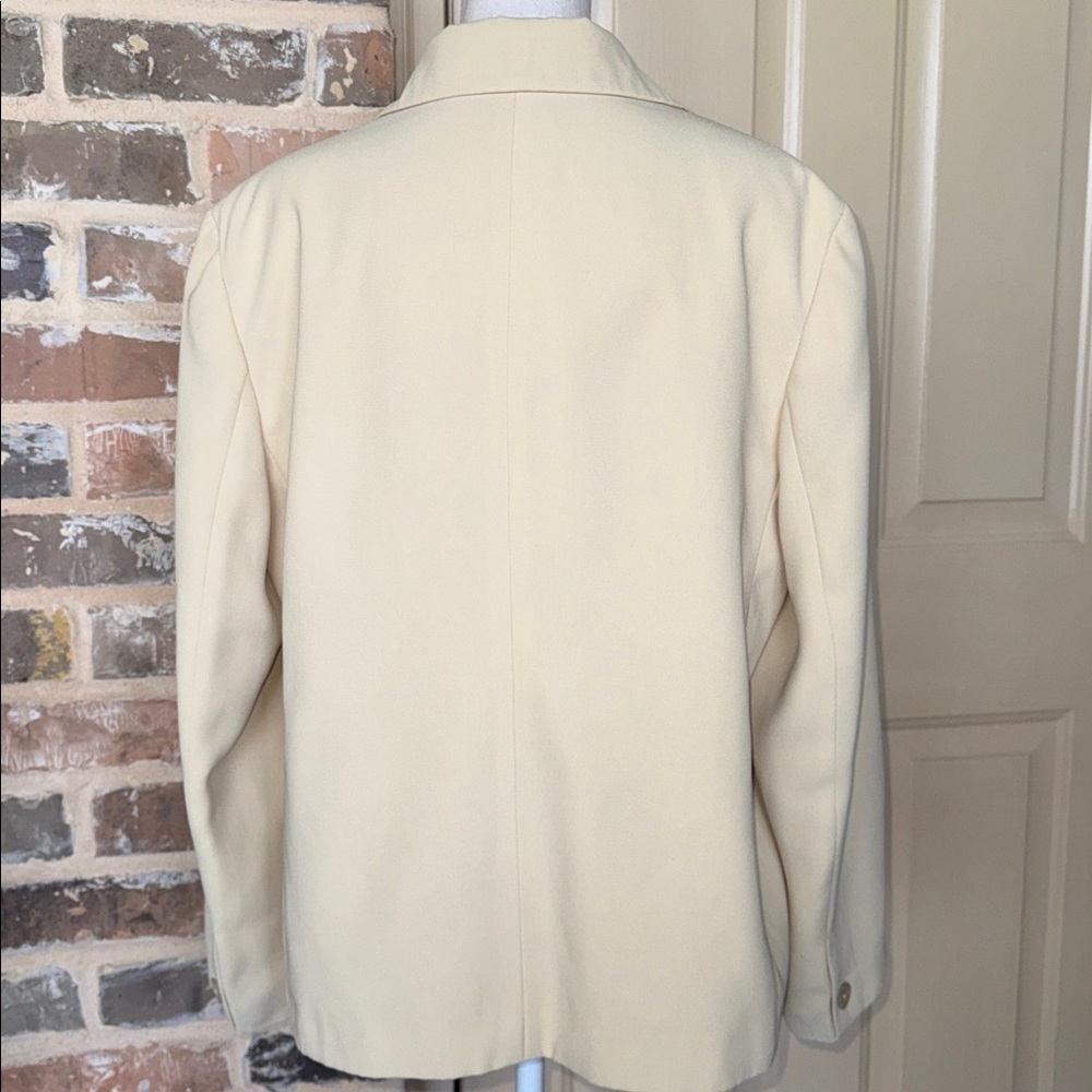 Rafaella Cream 3 Button Blazer Basic Staple Sz 16W - image 2